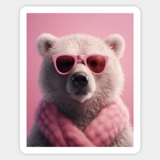 Pink Teddy Bear Sticker